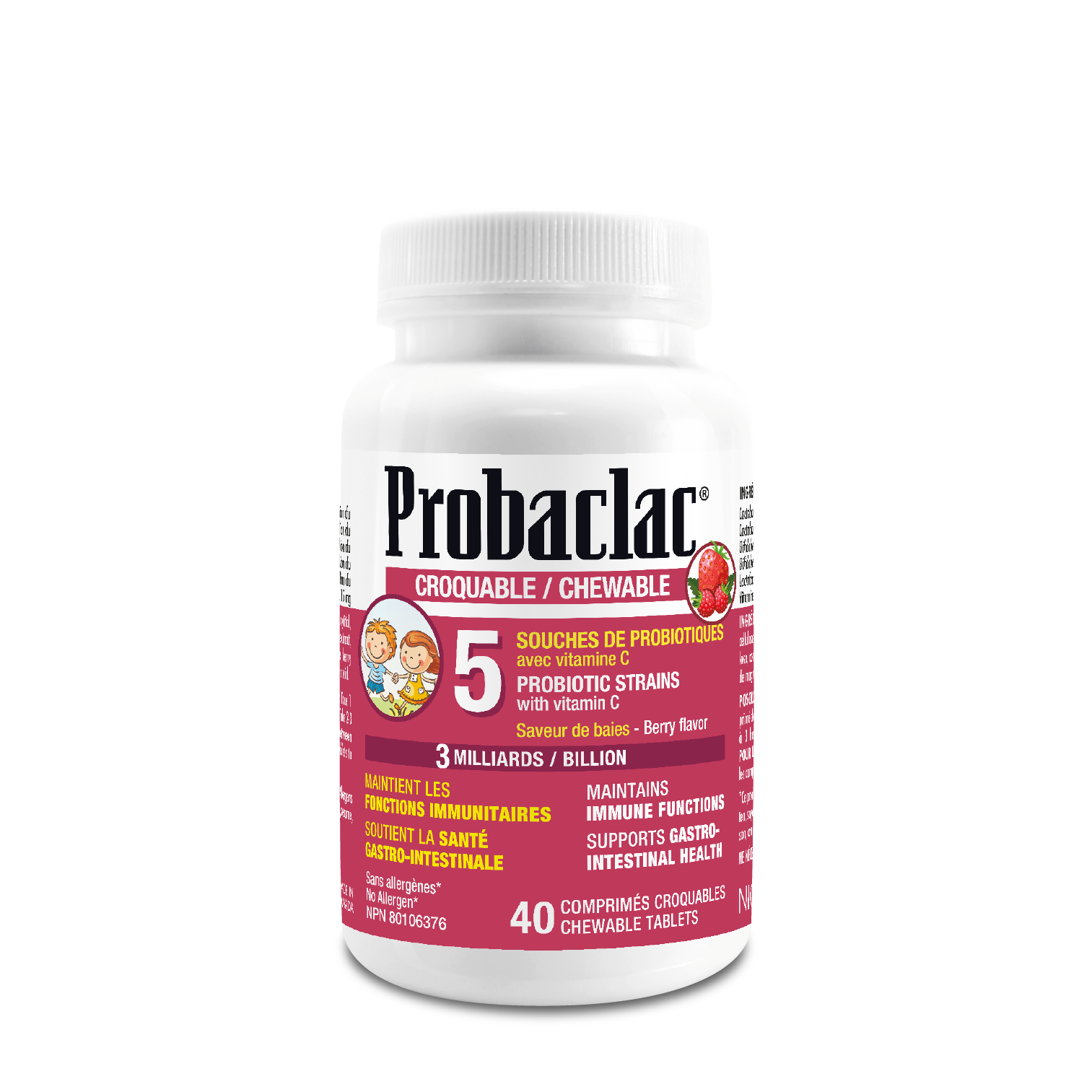 Chewable probiotics for kids Probaclac