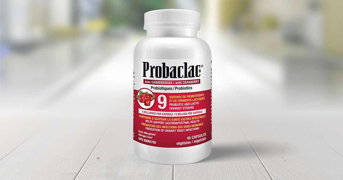Probiotique et Infection Urinaire Probaclac Extrait de Canneberges